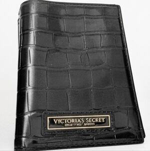 Nip luxury VS black midnight blue vegan croc passport cover